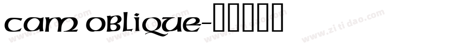 Cam Oblique字体转换